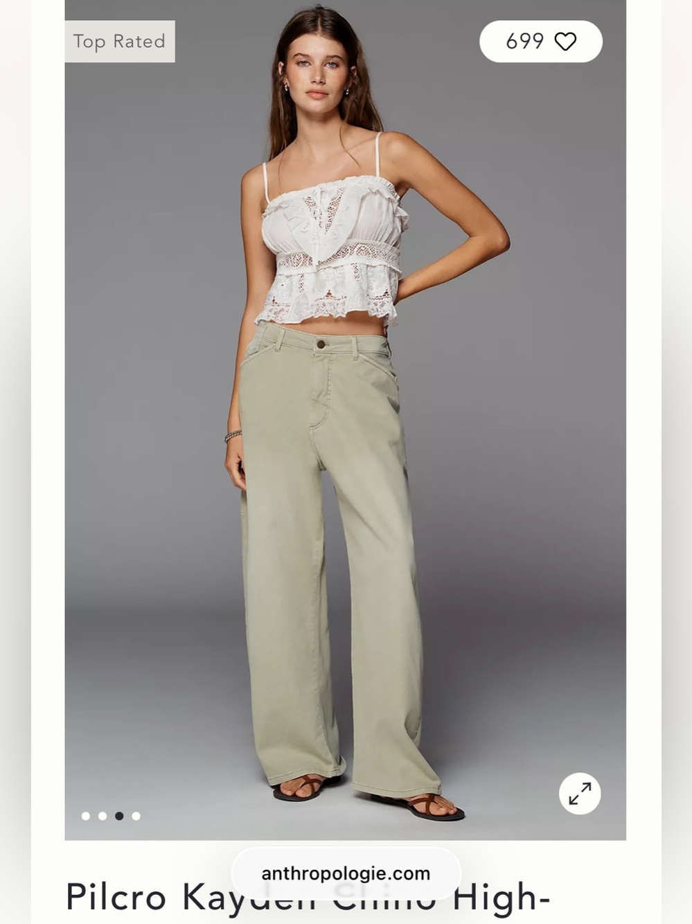 Pilcro Kayden Chino High-Rise Carpenter Barrel Pants